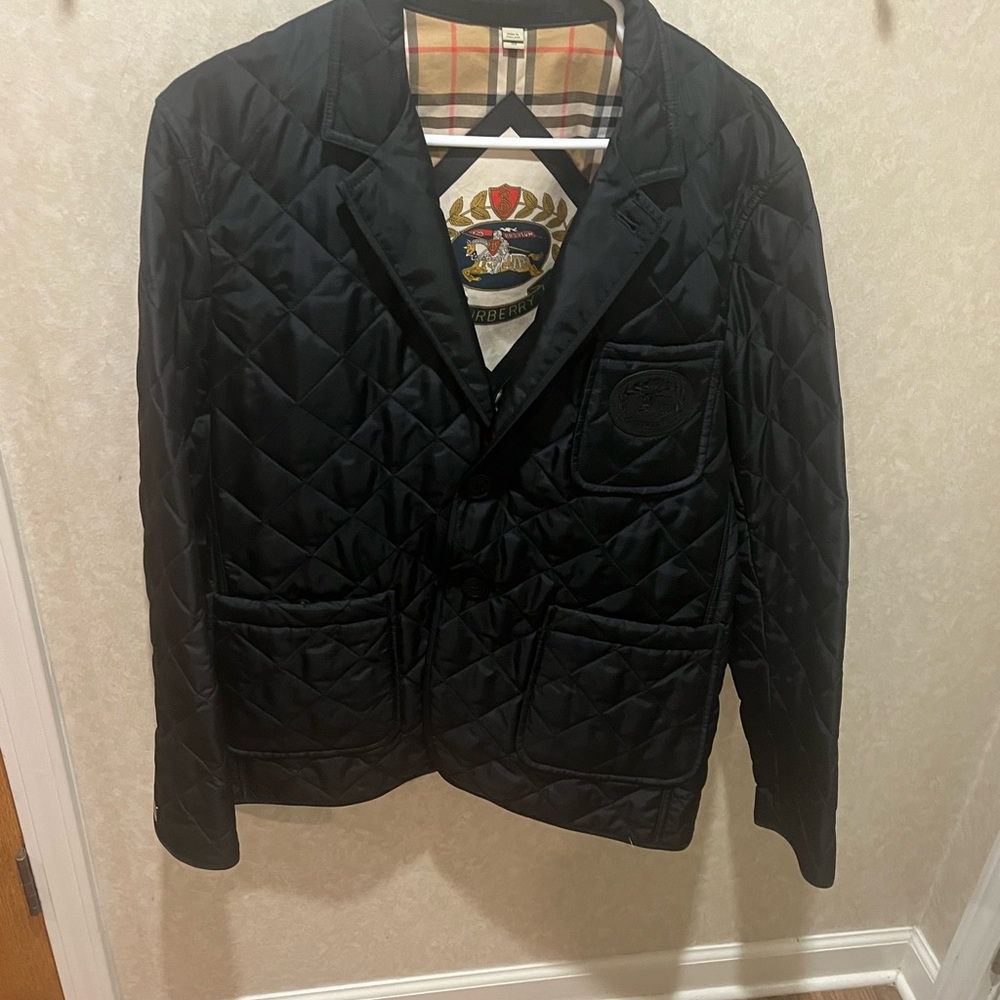 Burberry Black Quilted Puffer Coat